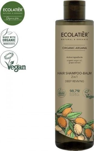 Ecolatier ECL ORGANIC szampon-balsam do wł. 2w1 Argana, 350 ml 1