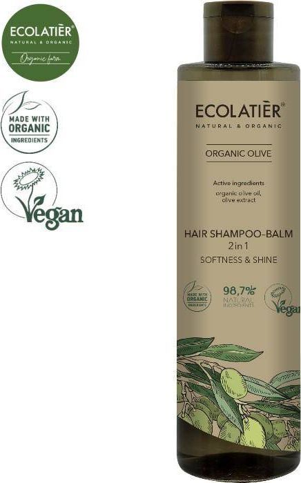 Ecolatier ECL ORGANIC szampon-balsam do wł. 2w1 Olive, 350 ml 1