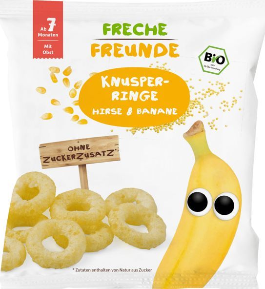 Freche Freunde Freche Freunde Bio Chrupki Kukurydziano Jaglane z Bananami 1