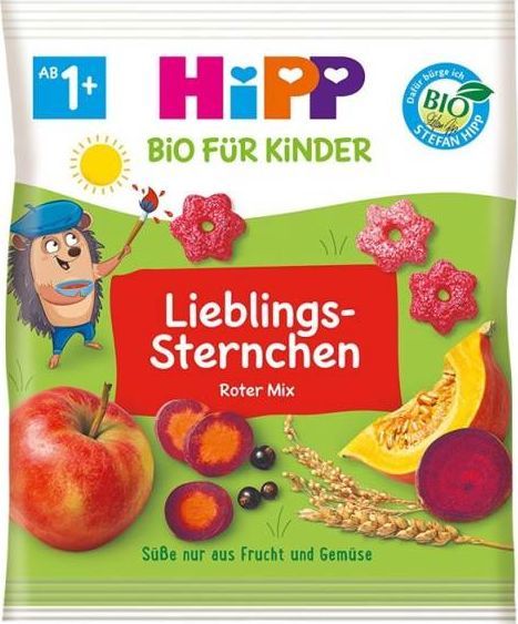 HiPP HiPP BIO Chrupki Owocowo Warzywne Gwiazdki 1