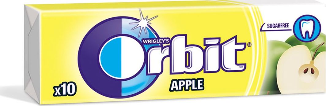 Orbit Orbit apple guma do żucia jabłkowa 10 drażetek 14g 1