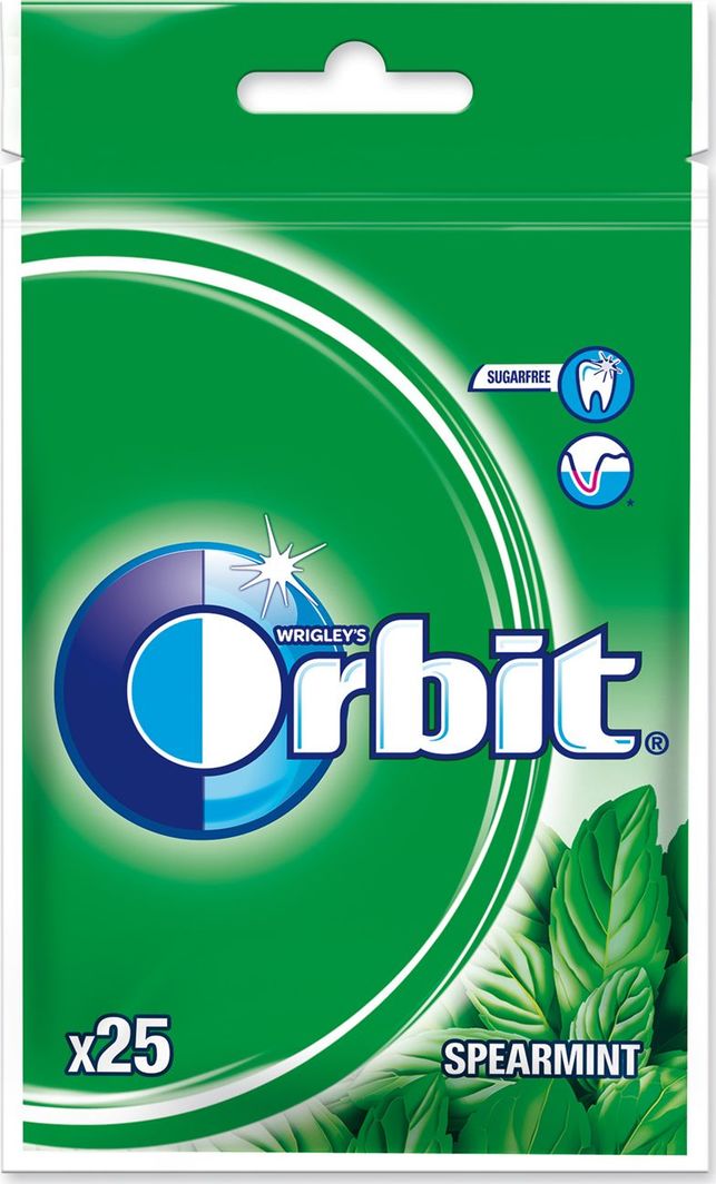 Orbit Orbit spearmint guma do żucia 25 drażetek 35g 1