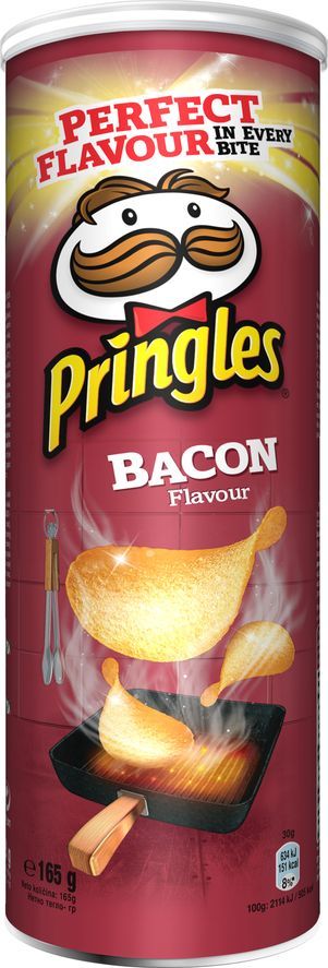 Pringles Pringles chipsy ziemniaczane smak bacon bekon 165g 1