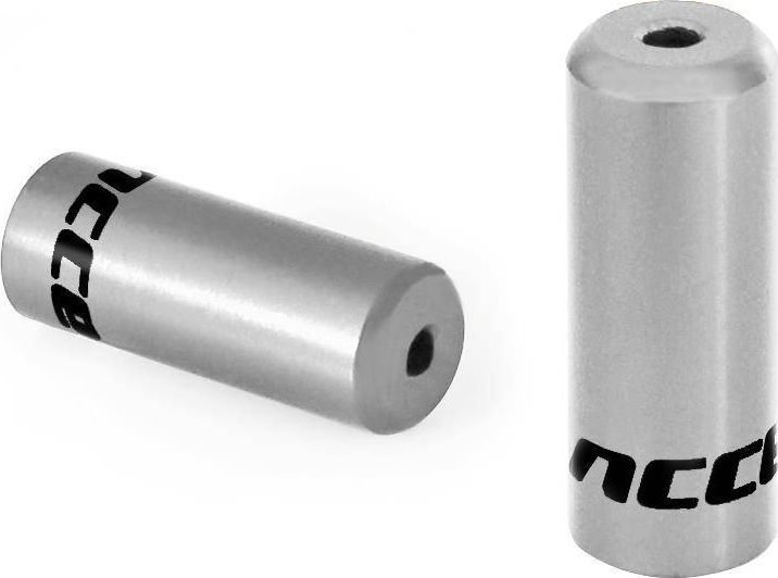 Accent Końcówki pancerza Accent aluminiowe 4 mm, przerzutkowe, 5 szt. srebrne 1
