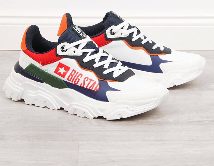 Big Star Buty sportowe męskie białe Big Star HH174208 44 1