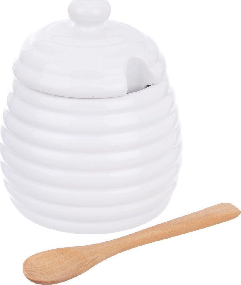 Orion Pojemnik porcelanowy na MIÓD do miodu z pokrywką i łyżeczką 340 ml 1