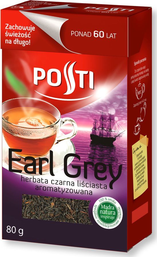 POSTI  Posti earl grey liściasta czarna earl grey 80 g 1