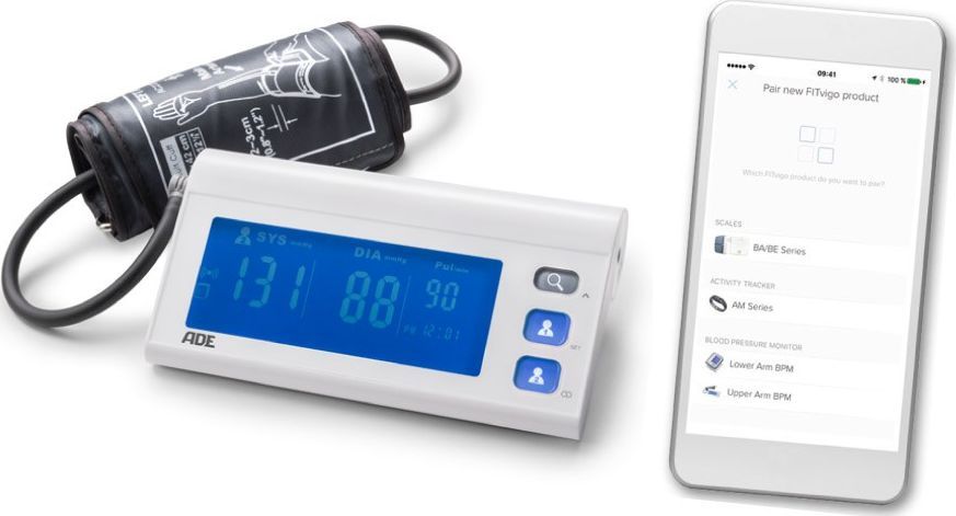 Ciśnieniomierz ADE ADE FITVigo BPM1601 Inteligentny ciśnieniomierz naramienny z Bluetooth- : Standard 1