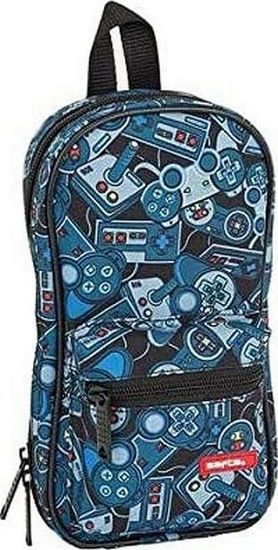 Piórnik Safta Piórnik w kształcie Plecaka Safta Welcome Gamers Niebieski 1
