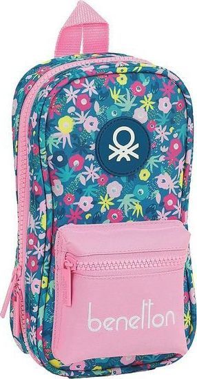 Piórnik Benetton Piórnik w kształcie Plecaka Benetton Blooming Różowy (33 Części) 1
