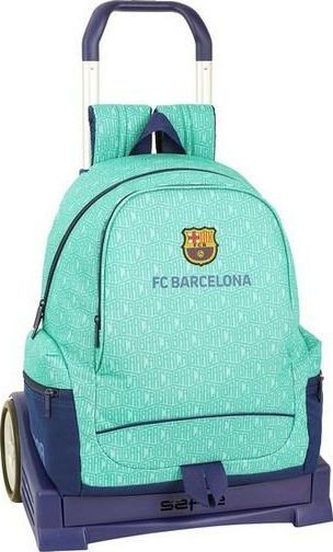 F.C. Barcelona Torba szkolna z kółkami Evolution F.C. Barcelona 19/20 Turkusowy 1