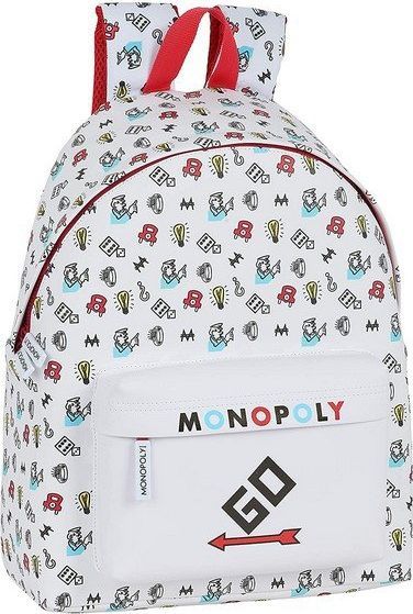 Mimetic Plecak szkolny Monopoly Go Biały 1