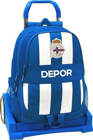 Deportivo de la Corua Torba szkolna z kółkami Evolution R. C. Deportivo de La Corua Niebieski Biały 1