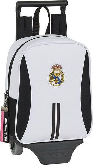 Real Madrid Torba szkolna z kółkami 805 Real Madrid C.F. 20/21 Biały Czarny 1