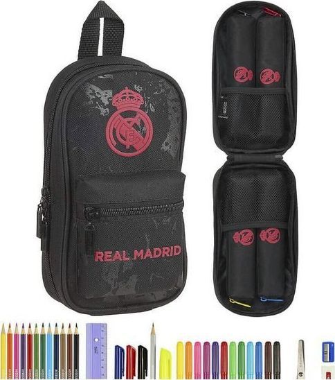 Piórnik Real Madrid Piórnik w kształcie Plecaka Real Madrid C.F. Czarny (33 Części) 1
