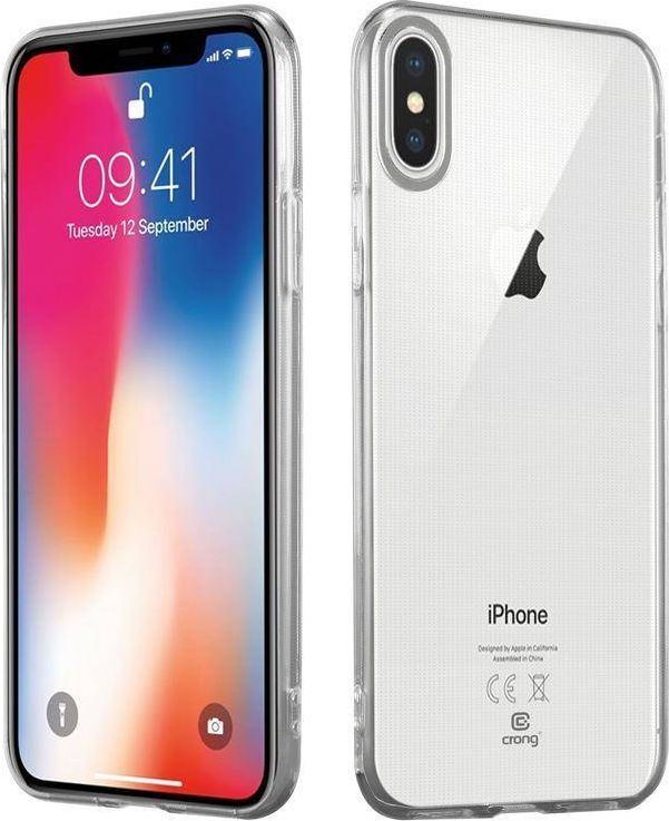 Crong Crong Crystal Slim Cover - Etui iPhone Xs / X (przezroczysty) 1