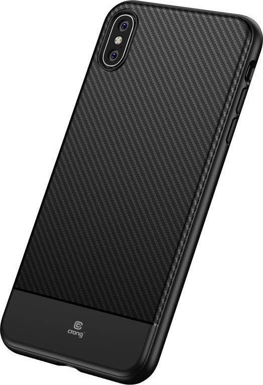 Crong Crong Prestige Carbon Cover - Etui iPhone Xs Max (czarny) 1