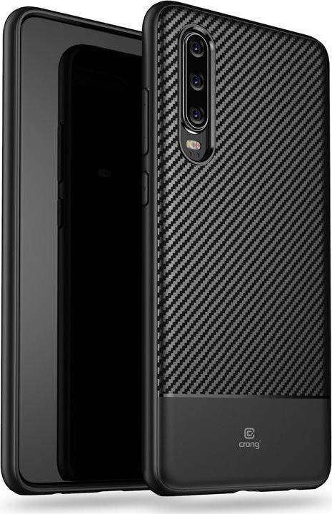 Crong Crong Prestige Carbon Cover - Etui Huawei P30 (czarny) 1