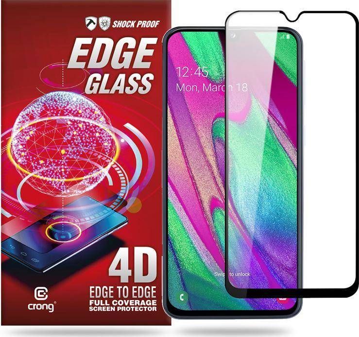 Crong Crong Edge Glass 4D Full Glue - Szkło hartowane na cały ekran Samsung Galaxy A40 1