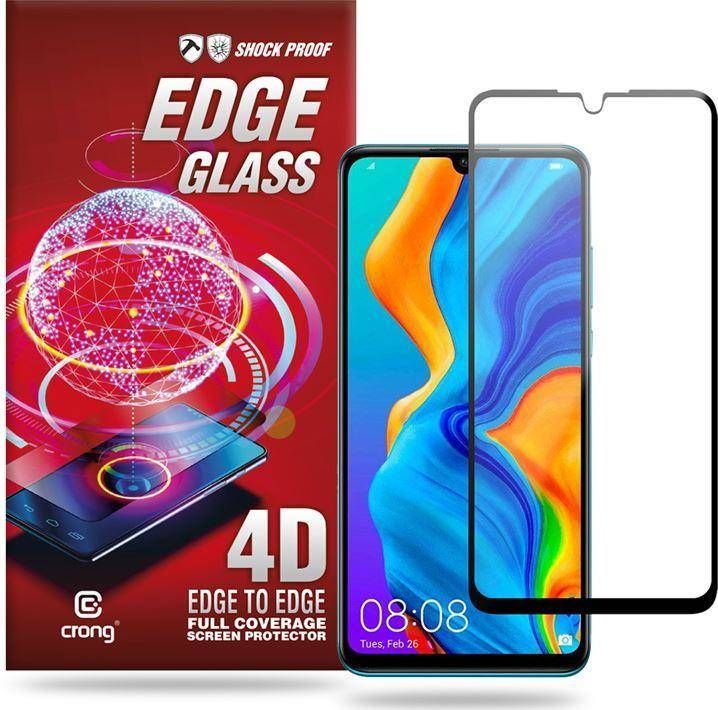 Crong Crong Edge Glass 4D Full Glue - Szkło hartowane na cały ekran Huawei P30 Lite 1