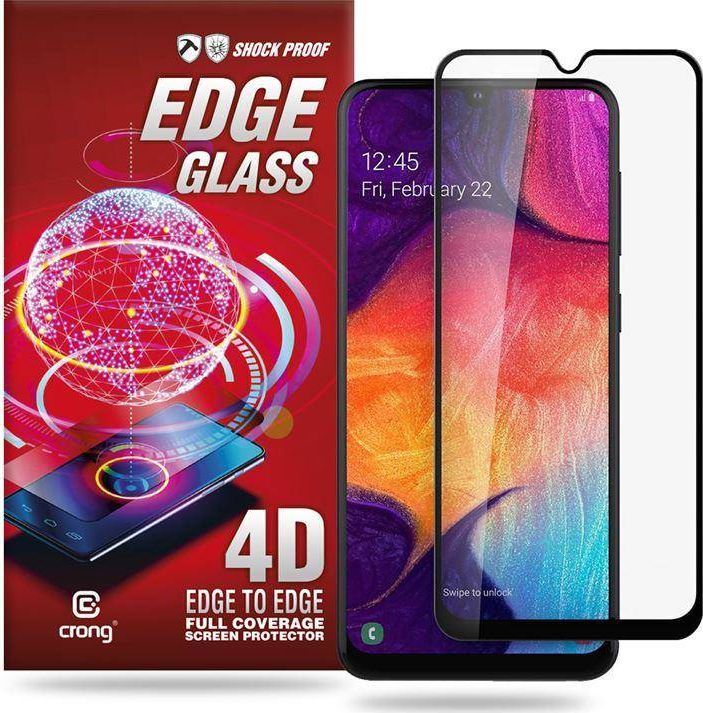 Crong Crong Edge Glass 4D Full Glue - Szkło hartowane na cały ekran Samsung Galaxy A50 / A30 1