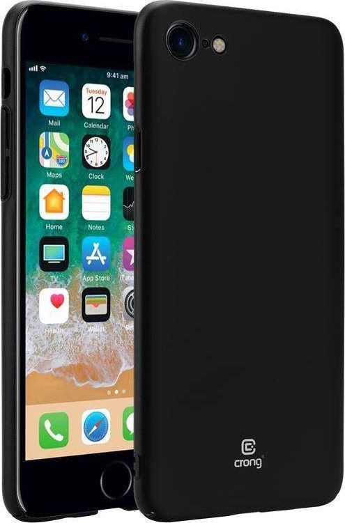 Crong Crong Smooth Skin - Etui iPhone SE 2020 / 8 / 7 (czarny) 1