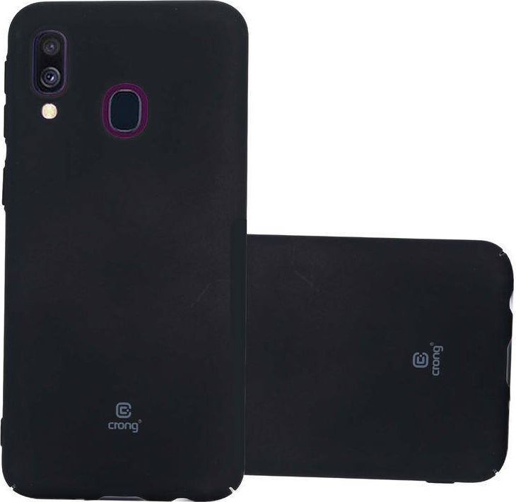 Crong Crong Smooth Skin - Etui Samsung Galaxy A40 (czarny) 1