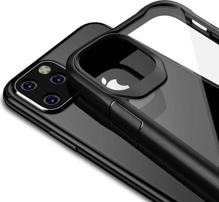 Crong Crong Hybrid Clear Cover - Etui iPhone 11 Pro Max (czarny) 1
