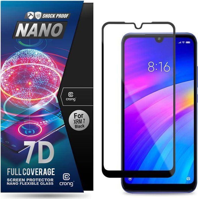 Crong Crong 7D Nano Flexible Glass - Szkło hybrydowe 9H na cały ekran Xiaomi Redmi 7 1