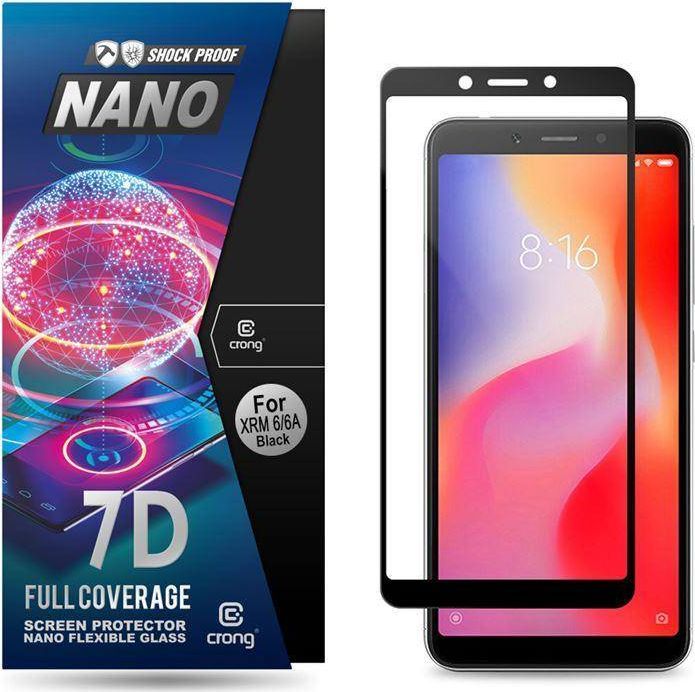 Crong Crong 7D Nano Flexible Glass - Szkło hybrydowe 9H na cały ekran Xiaomi Redmi 6/6A 1
