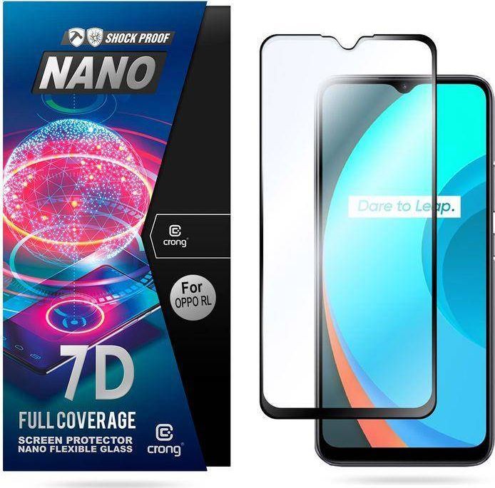 Crong Crong 7D Nano Flexible Glass - Szkło hybrydowe 9H na cały ekran OPPO realme C11 1