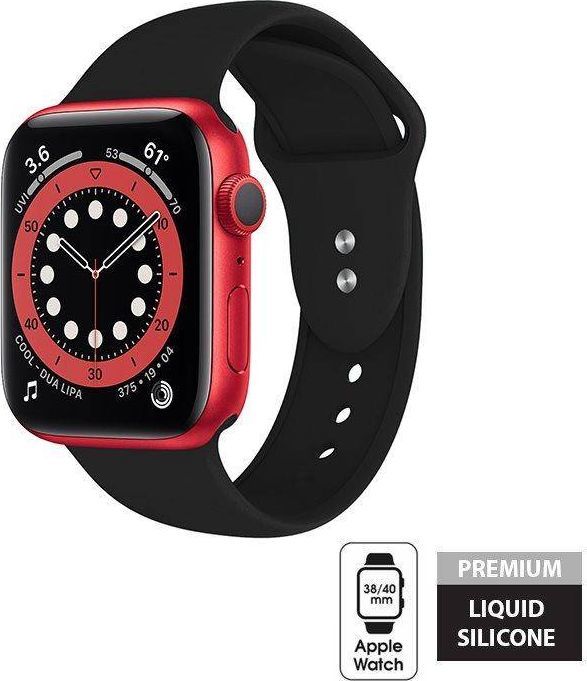 Crong Pasek do Apple Watch 38/40 mm czarny 1