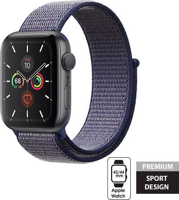 Crong Pasek sportowy Nylon Apple Watch 42/44 mm Midnight Blue 1