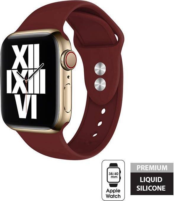 Crong Pasek Apple Watch 38/40 mm bordowy 1
