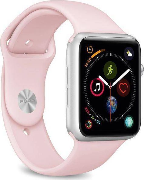 Puro PURO ICON - Elastyczny pasek sportowy do Apple Watch 38 / 40 mm (S/M & M/L) (piaskowy róż) 1