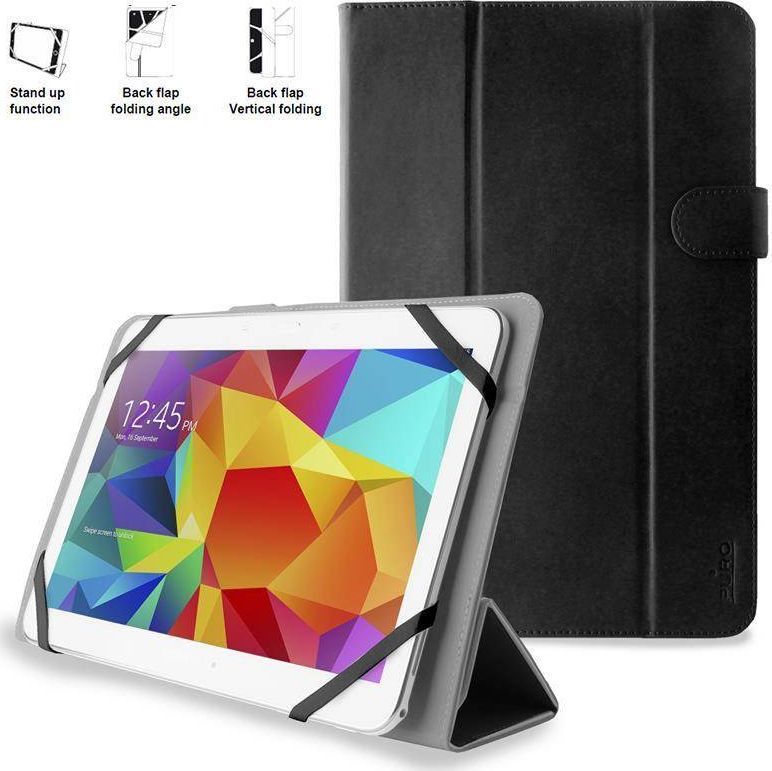 Etui na tablet Puro PURO Universal Booklet Easy - Etui tablet 10.1'' w/Folding back + stand up + Magnetic Closure (czarny) 1