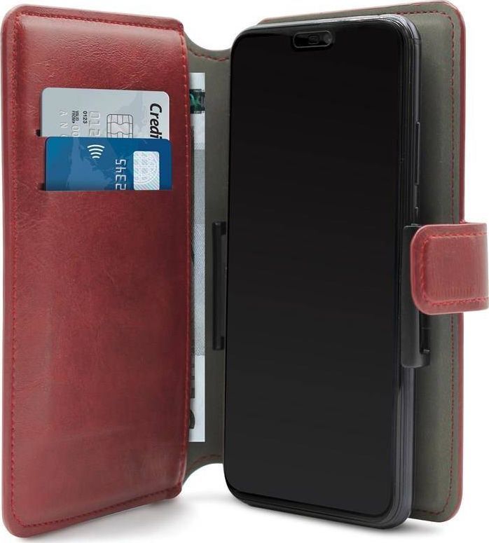 Puro PURO Universal Wallet 360 - Uniwersalne etui obrotowe z kieszeniami na karty, rozmiar XL (czerwony) 1