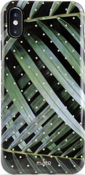 Puro PURO Glam Tropical Leaves - Etui iPhone Xs Max (Brilliant Leaves) 1