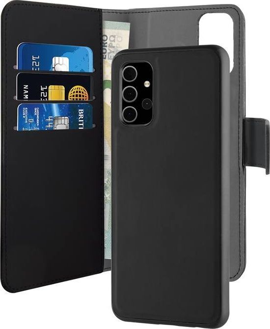 Puro PURO Wallet Detachable - Etui 2w1 Samsung Galaxy A32 5G (czarny) 1