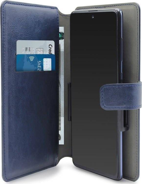 Puro PURO Universal Wallet 360 - Uniwersalne etui obrotowe z kieszeniami na karty, rozmiar XXL (granatowy) 1