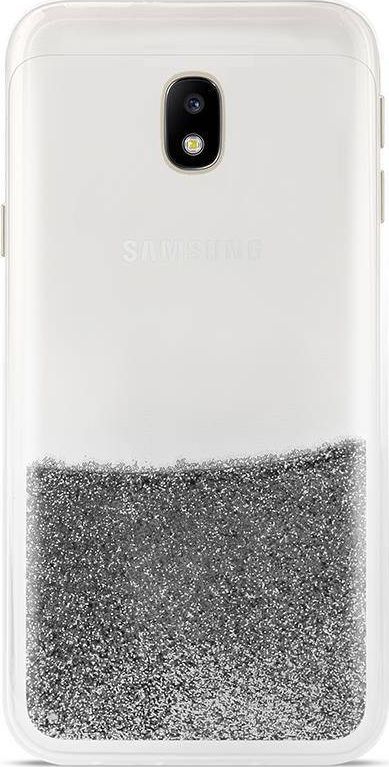 Puro PURO Sand Cover - Etui Samsung Galaxy J3 (2017) (liquid & glitters Silver) 1