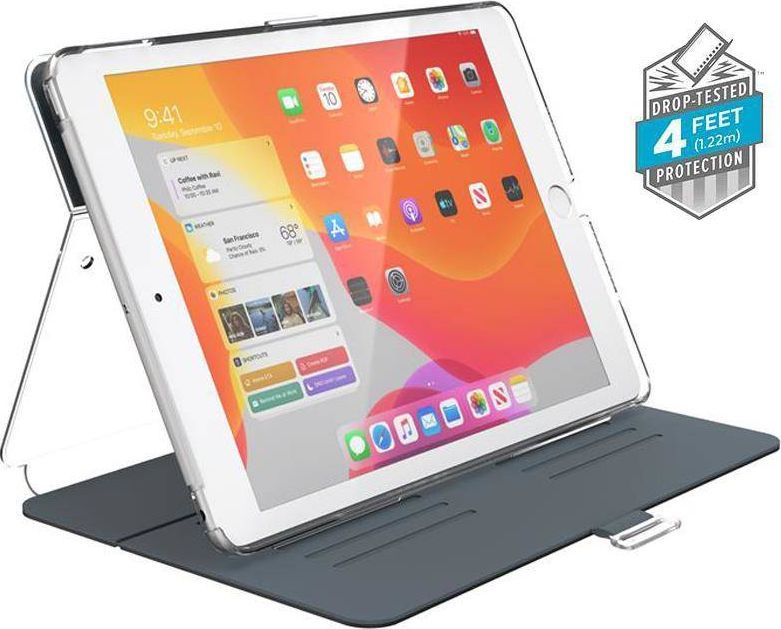 Etui na tablet Speck Speck Balance Folio Clear - Etui iPad 10.2" w/Magnet & Stand up (Gunmetal Grey/Clear) 1