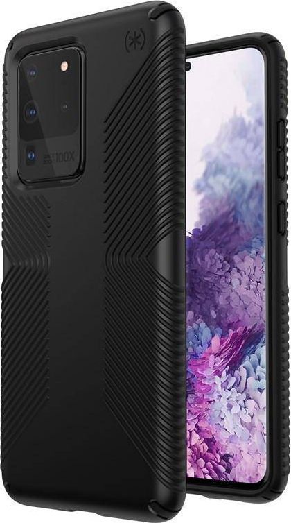 Speck Speck Presidio Grip - Etui Samsung Galaxy S20 Ultra z powłoką MICROBAN (Black/Black) 1