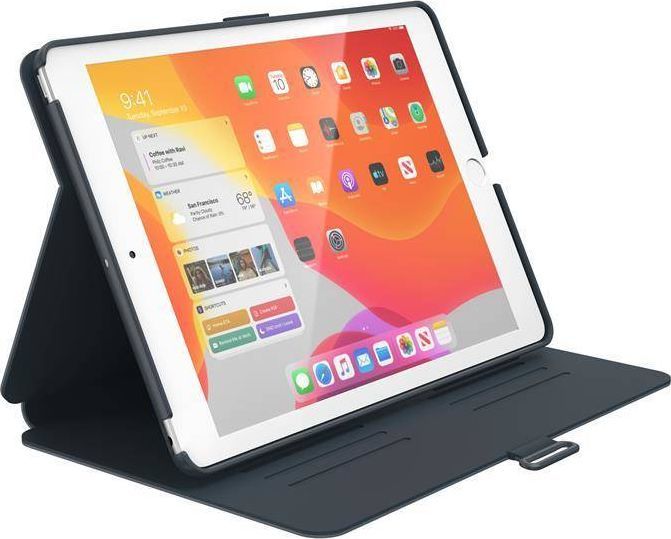 Etui na tablet Speck Speck Balance Folio - Etui iPad 10.2" 8 (2020) / 7 (2019) z powłoką MICROBAN (Stormy Grey/Charcoal Grey) 1