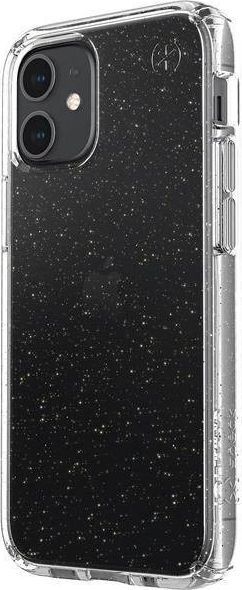 Speck Speck Presidio Perfect-Clear with Glitter - Etui iPhone 12 Mini z powłoką MICROBAN (Gold Glitter/Clear) 1