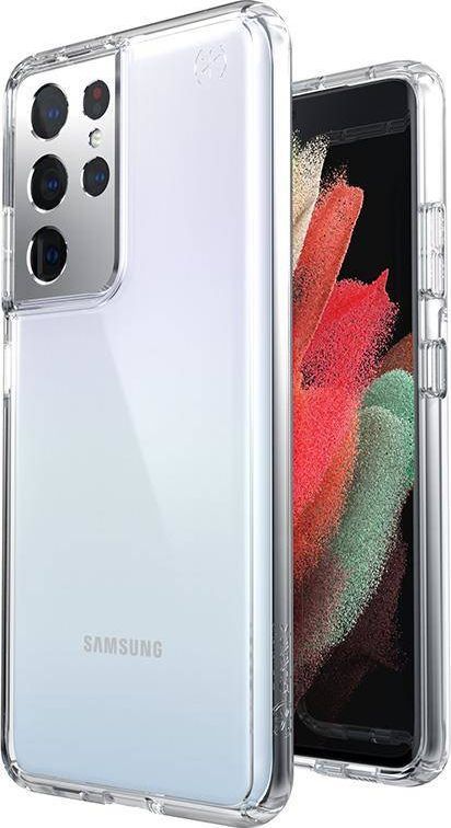 Speck Speck Presidio Perfect-Clear - Etui Samsung Galaxy S21 Ultra z powłoką MICROBAN (Clear/Clear) 1