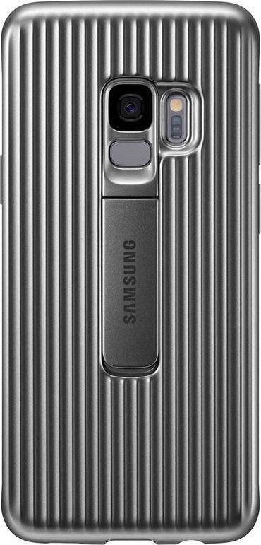 Samsung Samsung Protective Standing Cover - Etui Samsung Galaxy S9 z podstawką (srebrny) 1