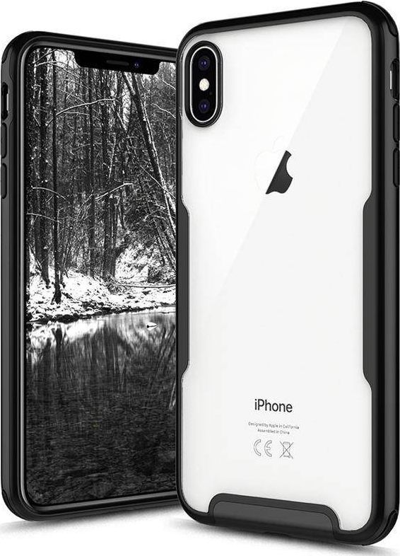 Zizo Zizo Fuse Case - Etui iPhone Xs Max + szkło ochronne hartowane na ekran (Black) 1