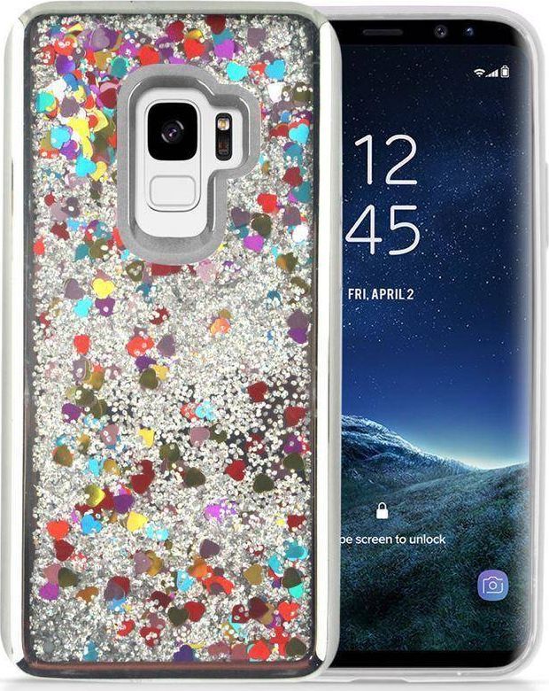 Zizo Zizo Liquid Glitter Star Case - Etui Samsung Galaxy S9 (Silver) 1