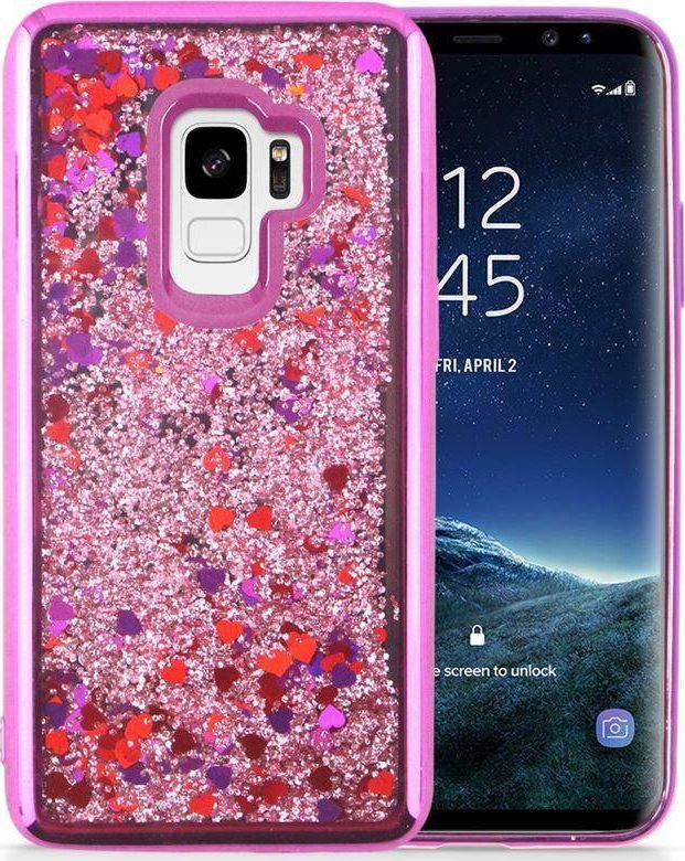Zizo Zizo Liquid Glitter Star Case - Etui Samsung Galaxy S9 (Pink) 1